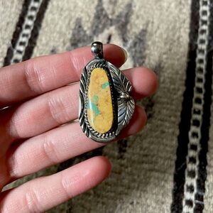 Native American made stone pendant